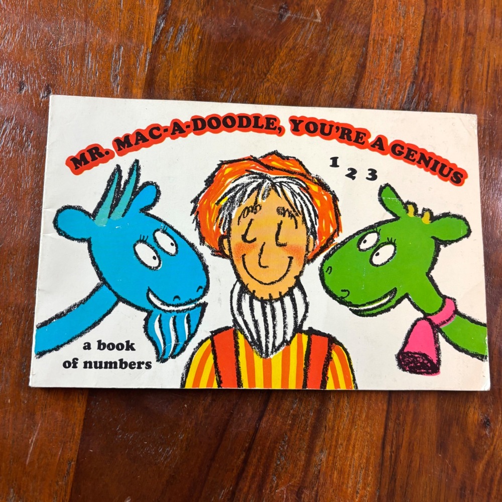 Vintage 1972 Mr Mac-A-Doodle You're‎ A Genius Book and Cassette Troll Read-Along